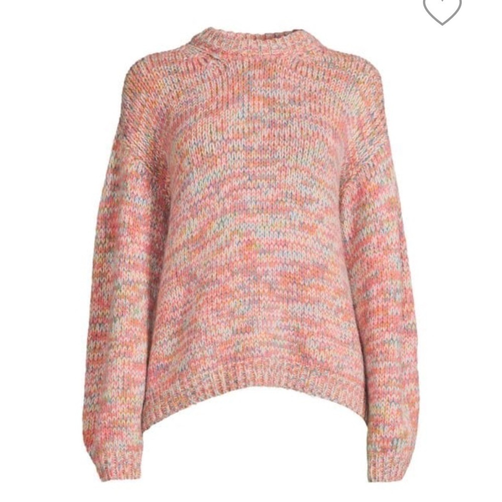 VELVET Drop Shoulder Wool Blend
Sweater Multi-color Pink Size XL New with tags - Picture 10 of 10